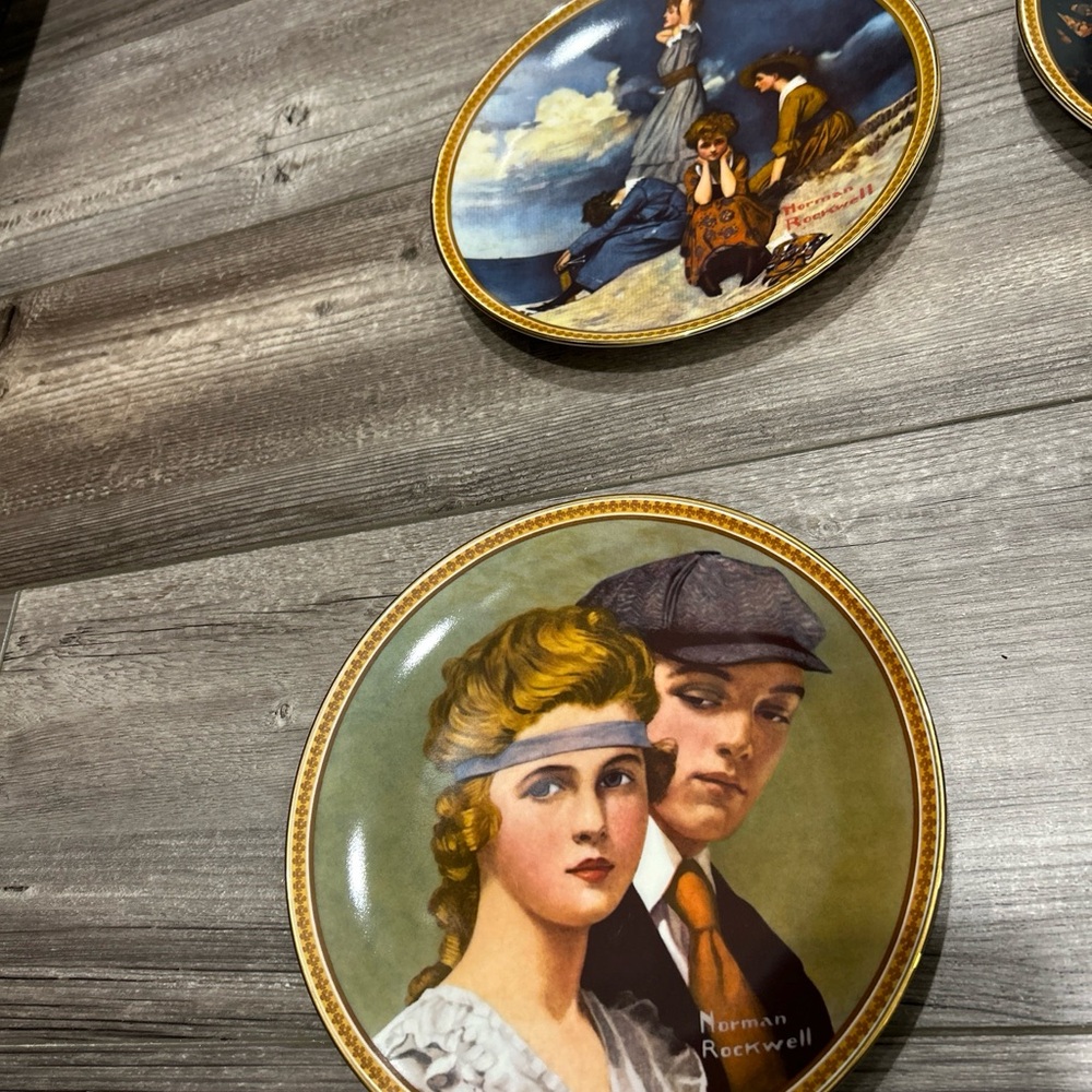 Norman Rockwell Lot of 8 Plates - Picture 7 of 15